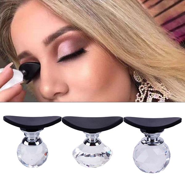 Sily Eyeshadow Selo Craia Silicone Maquiagem Composição Aplicadores de Ferramenta Faça sombras precisas em segundos aplicadores de sombra de olho com alça de bola de cristal