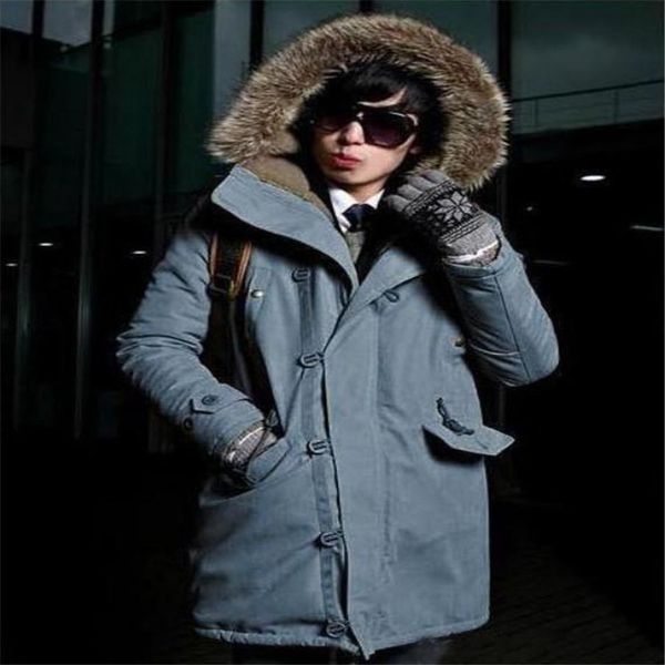 

autumn and winter wear men's hooded cotton-padded jacket coats european and american fashion break cord thickening warm coat 3xl, Black