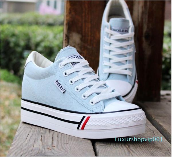 

spring, autumn summer, 2019 women's vulcanized shoes, leisure pure-color laces, breathable women's canvas shoes, fashion women&#03, Black
