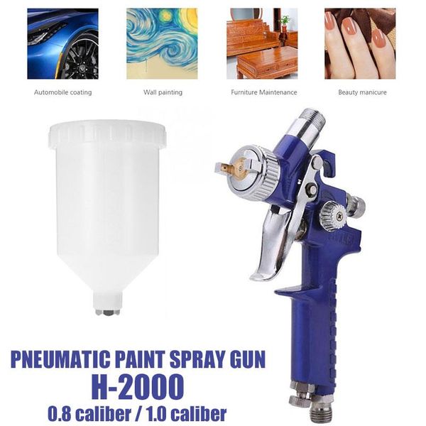 

industry paint hardware 120ml h2000 silver atomizer pneumatic sprayer sprayer practical metal renovation airbrush household