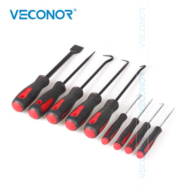 

veconor 9 pcs pick o-ring removal oil seal removal scraper hook pick up tool set