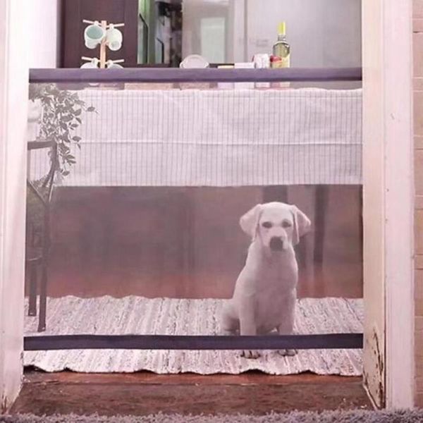 

pet barrier portable folding breathable mesh net portable pet dog isolation net ramps gates enclosure dog safety supplies l245