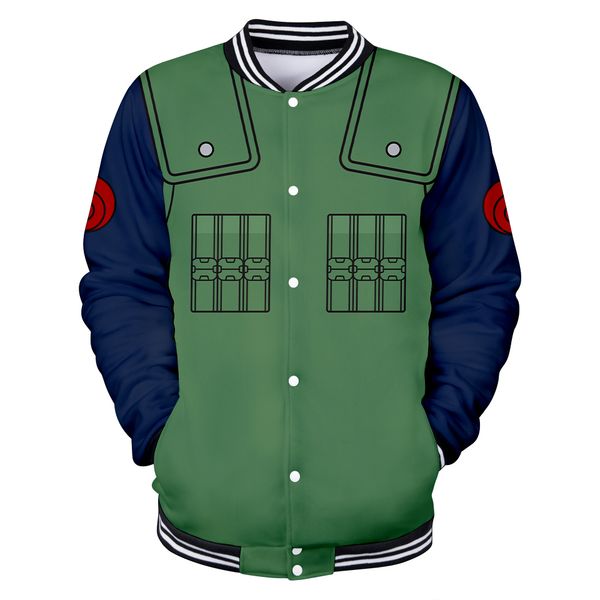 

anime naruto pixxx unlimited ninja kakashi 3d baseball uni vrouwen mannen cosplay costume americal fans sport stijl pullover, Black;brown