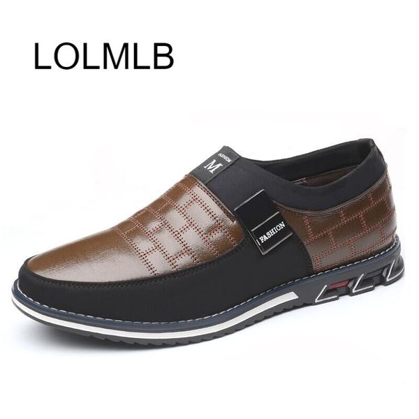 

new big size 38-48 oxfords leather men shoes fashion casual slip on formal business wedding dress shoes drop shipping, Black