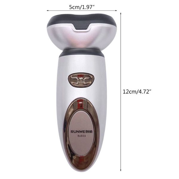 

1pcs double-ring blade usb rechargeable beard razor electric pocket shavers for men waterproof shaving machine usb car shaving