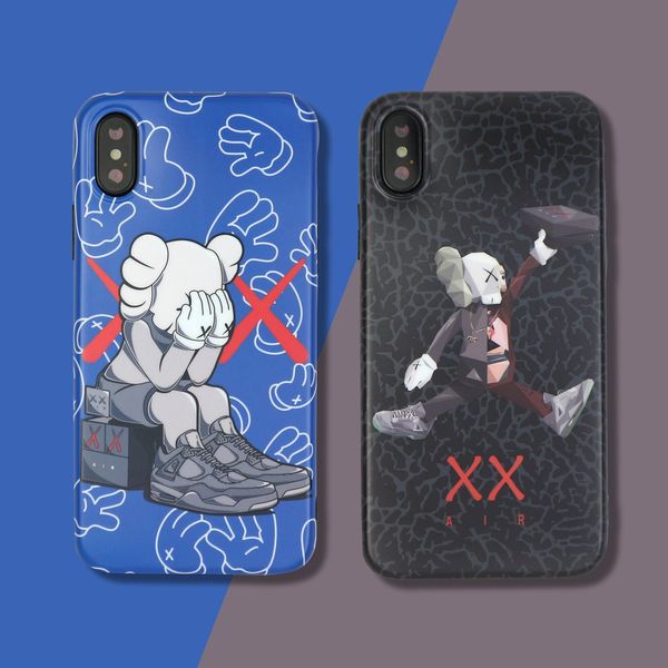 

kaws brand designer phone case tpu colorful cover for iphone x xr xs max 6/6s plus 7 8 back cover for apple