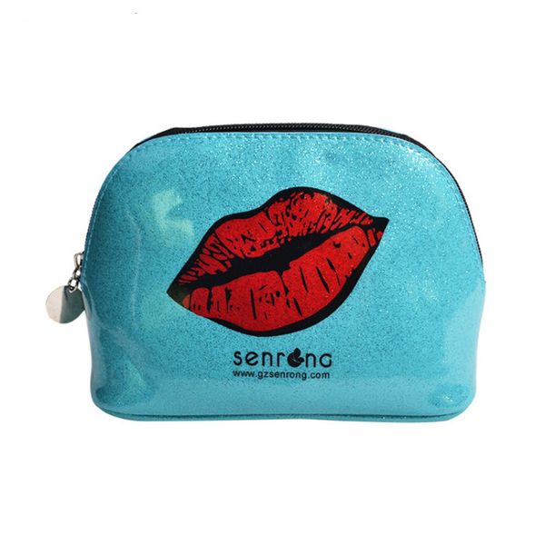 

fashionable lovely blue girl makeup bag make up bag
