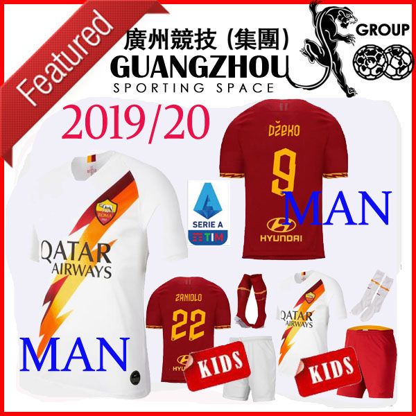 

2019 a roma away kid occer jer ey man et cri tante 4 perotti de ro i pinazzola pa tore home kid 19 20 child jer ey football hirt