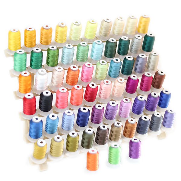 

63 brother цвета полиэстер вышивальной машина kit 40 thread вес для brother babylock вышивки и швейных машин, Black;white