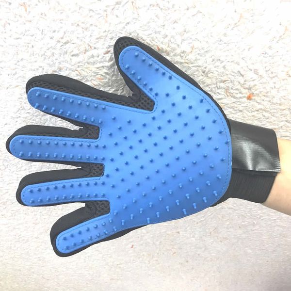 

silicone pet grooming glove deshedding gentle efficient pet hair remover mitt dog bath cat cleaning supplies pet glove