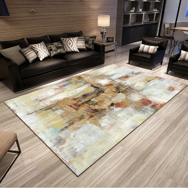 

luxurious abstract art carpet bedroom sofa table floor mat soft rectangular floor mats