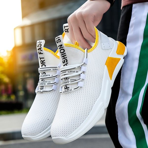 

outdoors running shoes for men trainers jogging walking sports footwear lace-up man sneakers breathable summer mesh shoes