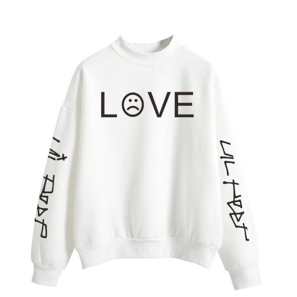 

2019 прохладная надпись любовь грустное выражение зимнее нижнее белье высокий воротник толстовка знаменитости стиль, Black