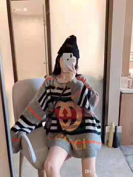 

1102 бесплатная доставка 2019 осень плюс размер женская одежда с длинным рукавом круглый вырез пуловер мода женская одежда qixuan, White;black