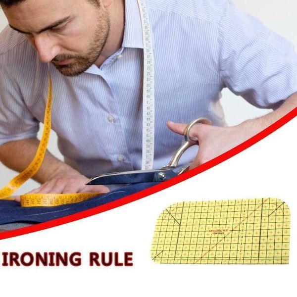

1pcs ironing ruler measuring tool patchwork tailor craft cloth cutting rulers patchwork ruler quilting rule diy sewing tool, Black