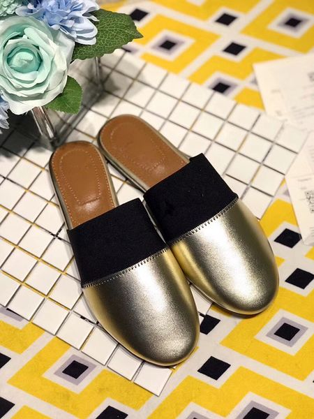 

flats slippers women luxury slip-on shoes genuine leather slippers designer h open toe pink style classic women outdoor flip flop hs090703, Black