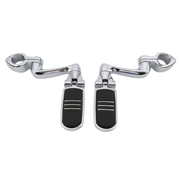 

motorcycle long highway footpegs footrest 1 1/4" engine guard mounts clamps for