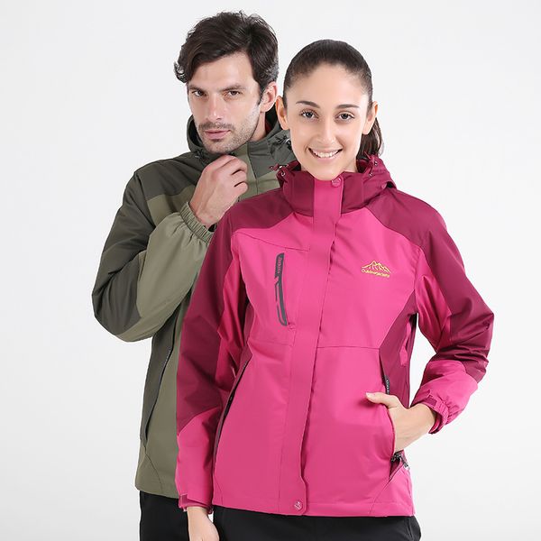 

couple's casual school uniform spring and autumn warm raincoat jacket long-sleeve waterproof wind-resistant outdoor sports set