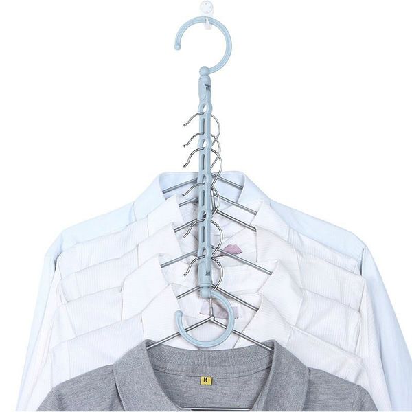 

home space saving porous windproof hanger multifunction rotary plastic hanger travel portable non-slip