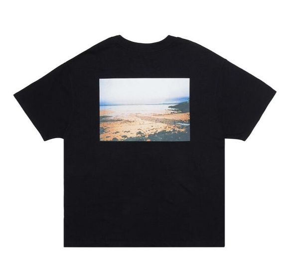 

18ss fear short boxy god of essentials p casual shirt fog women summer street logo print men sleeves t tee rouvp, Black