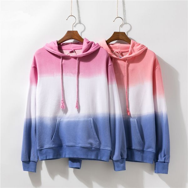 

new autumn designer womens hoodie with gradient color luxury sweatshirts streetwear brand pullovers hoodie o-neck clothing m-2xl, Black