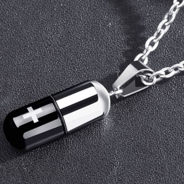 

крест ожерелье титана стали lovers ожерелье винтаж резные монет для женщин мода золотой цвет медальон, Silver