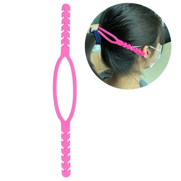 

other fashion accessories 1pcs mask ear strap hook elastic adjustable grip extension for earloop buckle holder, Silver