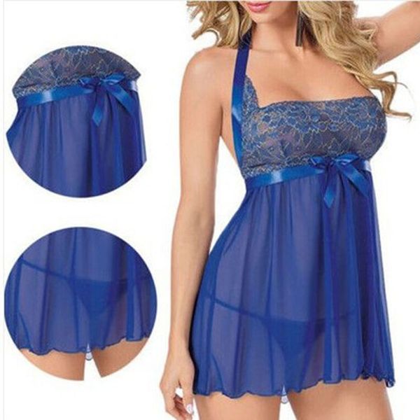 

lace nightgowns lingerie erotic underwear women halter chemise sleepwear dress nightwear plus size  xl xxl xxxl 5xl, Black;red