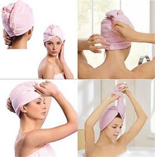

microfiber fabric thickening dry hair towel super absorbent hair shower towel on head for female bior