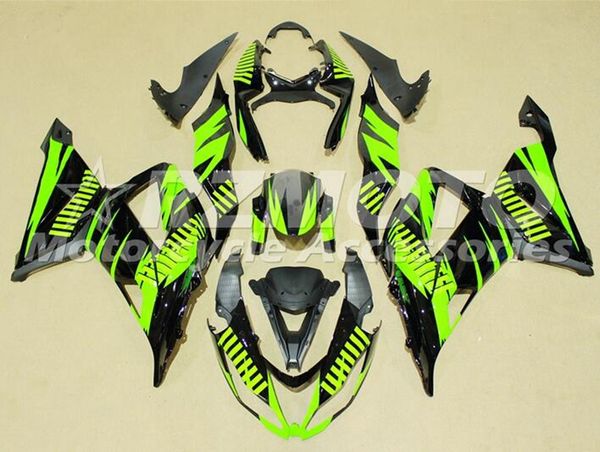 

новый abs инъекции плесень мотоцикл обтекатели комплект подходит для kawasaki ninja zx-6r 599 zx6r 2013 2014 2015 2016 2017 флуоресцентный з