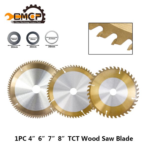 

1pc 4" 6" 7" 8" inch woodworking saw blade 30t 40t 60t 80t circular saw blade for wood ticn coated tct cutting disc