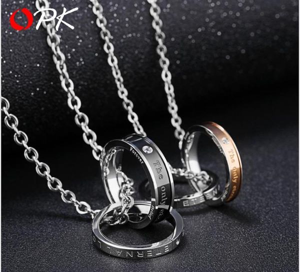 

new jewelry, exquisite gifts, simple couple necklace pendant, Silver