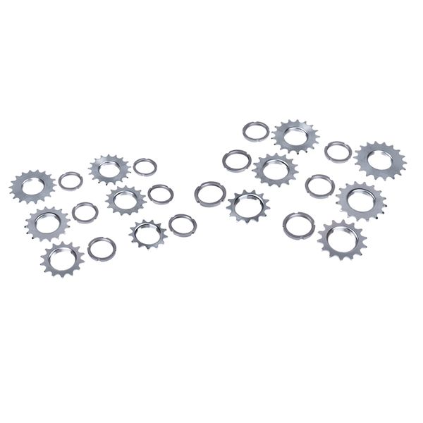 

2pcs fixie track sprocket fixed gear single cog threaded lock ring