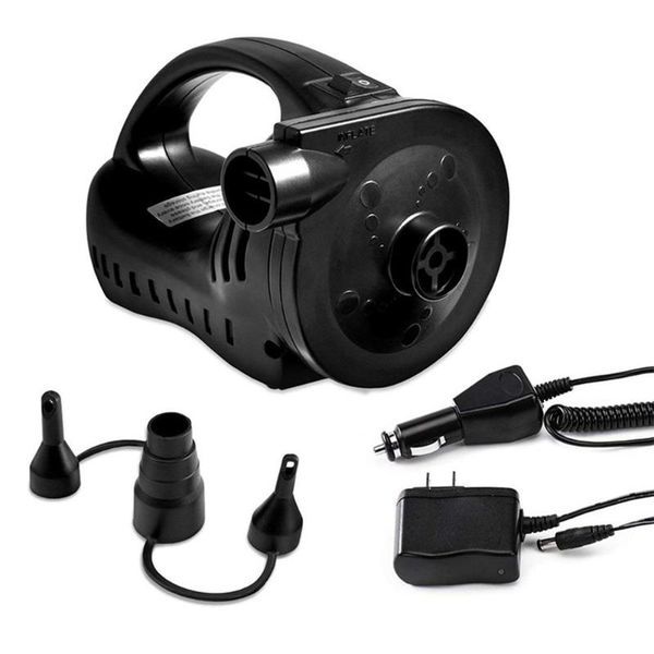 

new rechargeable air pump quick-fill inflator deflator for floating row bed boat pool with nozzles swimming pool accessories