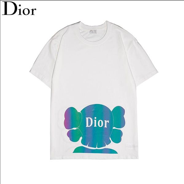 

selling new t-shirt men's solid color striped shirt t-shirt fashion summer letter printing men's shirt clothing--3, Black