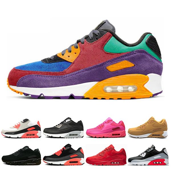 

nike air max 90 2020 мужские женские кроссовки viotech разводят тройной белый черный желтый мужские кроссовки подушка поверхность дышащие кр