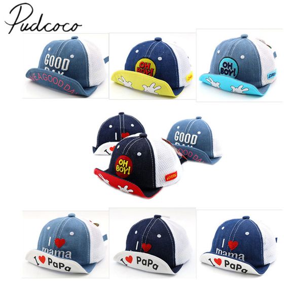 

2018 brand new малыши детского детских мальчики девочка baseball папа cap мужской вышивка snapback hat летняя мода мягких шляп, Yellow
