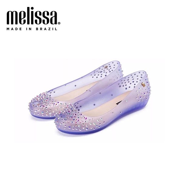 

melissa ultragirl elements diamonds women jelly shoes fashion adulto sandals 2020 new women jelly sandalias melissa female shoe, Black