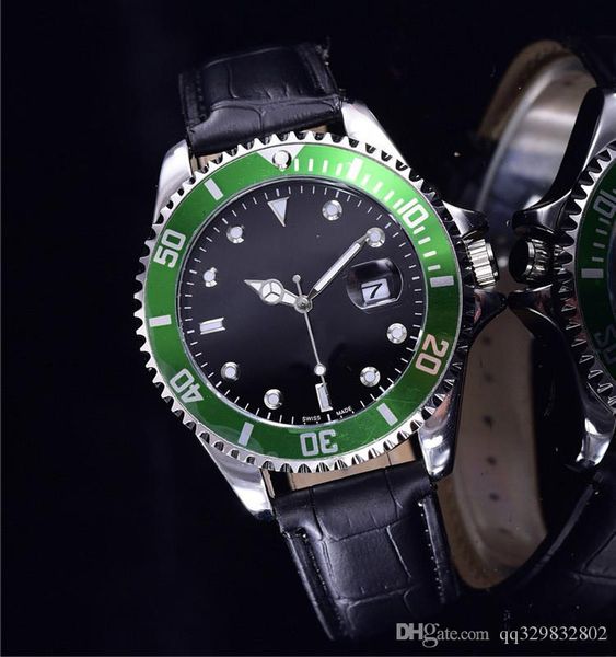 

relogio masculino mens watches luxury dress designer fashion black dial calendar gold bracelet leather master male clock 2017 gifts lovers, Slivery;brown