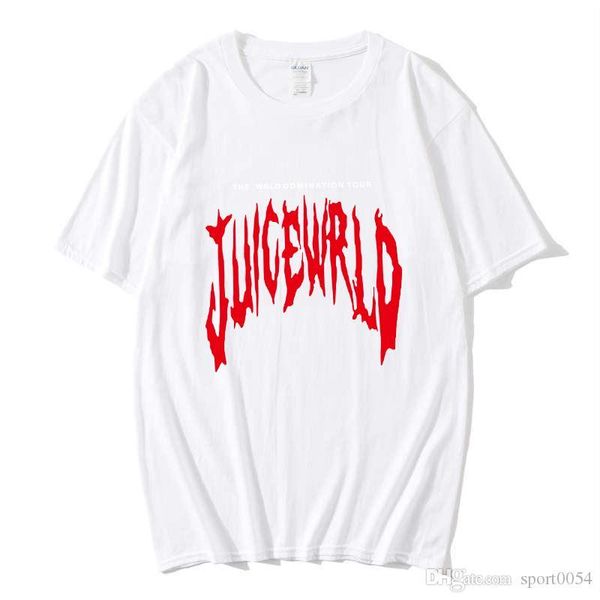 

hip hop singer respect juice wrld print t shirt men streetwear swag fashion rapper fan club men's harajuku t-shirt, Black