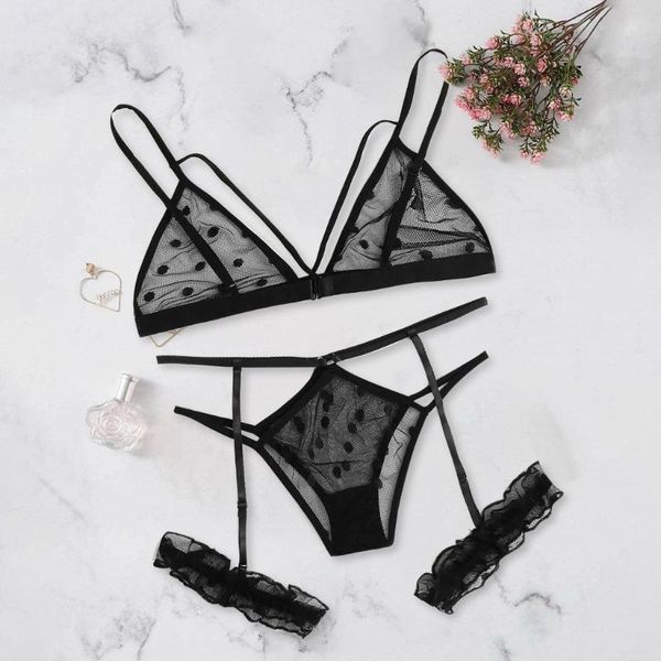 

bras sets women plus size lace lingerie bra+thong underwear set black sleepwear, Red;black