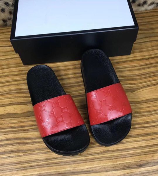 

Дизайнерские босоножки Фирменные горки Luxury Fashion мужские причинные Нескользящие летние тапочки зеленые красные зеленые полосатые сандалии для мужчин размер 38-46.