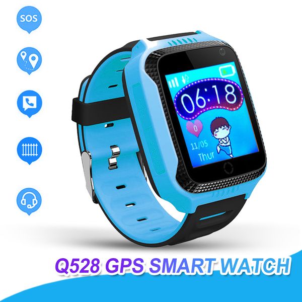 

Q528 Смарт часы для детей Часы с удаленной камеры Anti-потерянный Дети SmartWatch LBS Tracker на