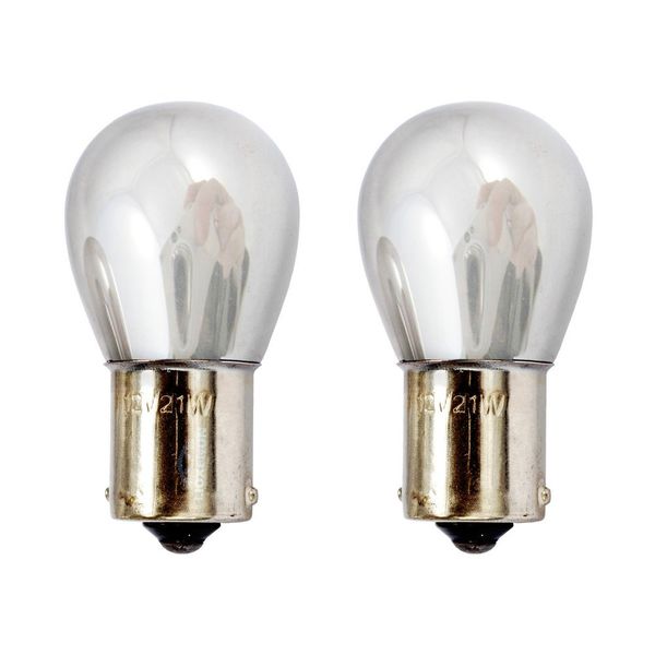 

2pcs chrome silver amber rear indicator bulbs 581 1156 py21w turn signal tail brake light 12v parking light bulbs