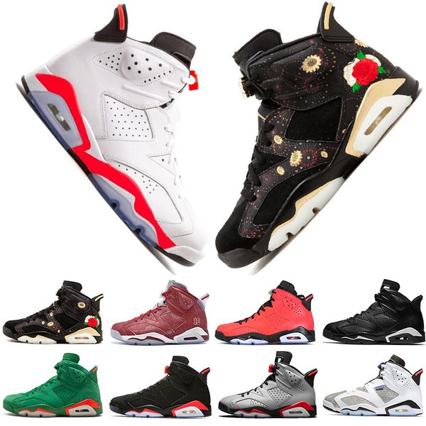 

Hot 2019 Infrared Bred UNC 6 6s Mens Basketball Shoes 3M Reflective Bugs Bunny Tinker Hatfield Black Cat Flint Men Sports Sneakers Designer