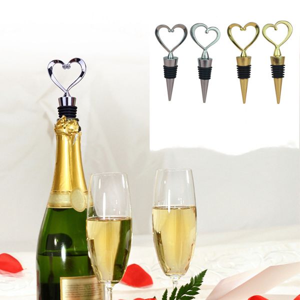 Elegante tappo a forma di cuore Vino rosso Champagne Tappo per bottiglia di vino San Valentino Regali di nozze Tappo per bottiglia di vino