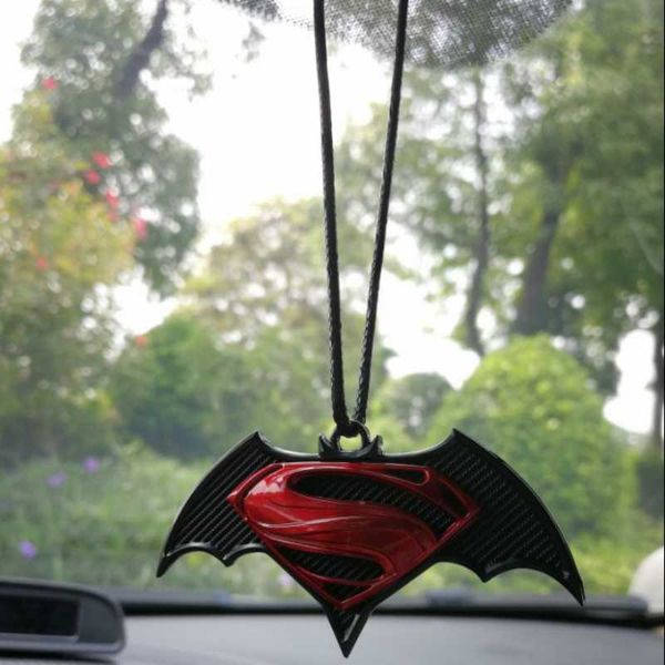 

bat 3d metal decorations hanging ornaments automobile rear view mirror interior car accessorie for marvel