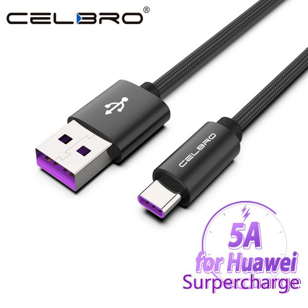 

5A USB-кабель зарядного устройства типа C Cabo Usb-C для Huawei Mate 10 9 20 Pro 20RS Honor Note 10 9 8 Play SuperCha