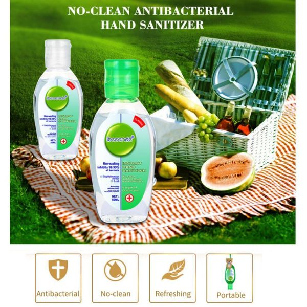 

50ml disposable quick-dry wipe out bacteria hand sanitizer gel travel portable cute antibacterial disposable disinfection gel