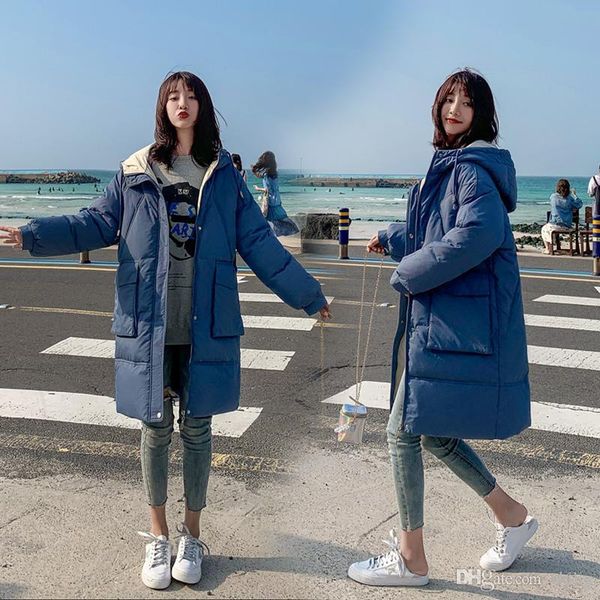 

19ss winter cloth thicken coat winter women s the long korean version is looser women small coat female down jacket ladys warm thick size s, Black